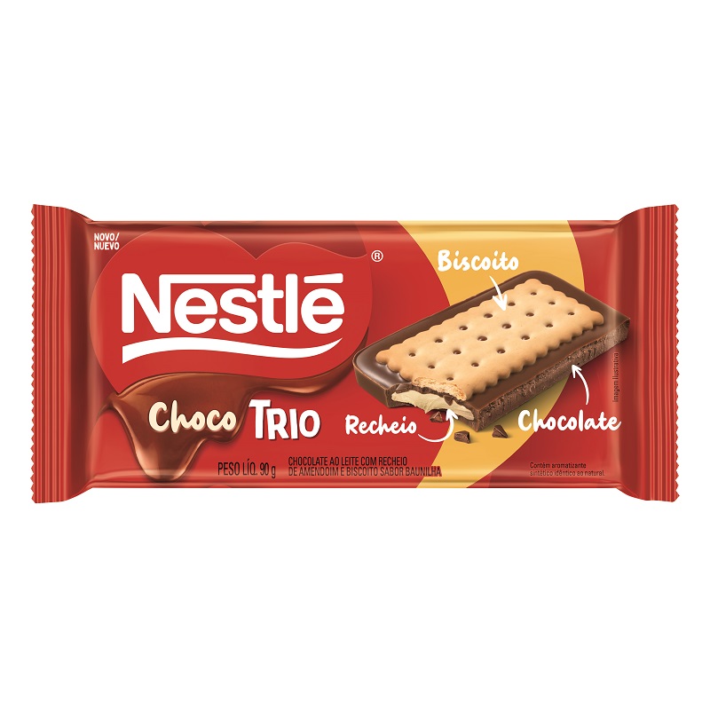 Embalagem de Choco Trio Nestlé 
