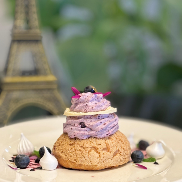 Choux de Mirtilo e Limão Siciliano - L’Entrecôte de Paris