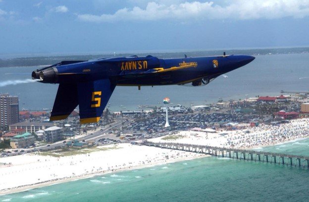 Pensacola Beach e o espetáculo dos Blue Angels na Flórida