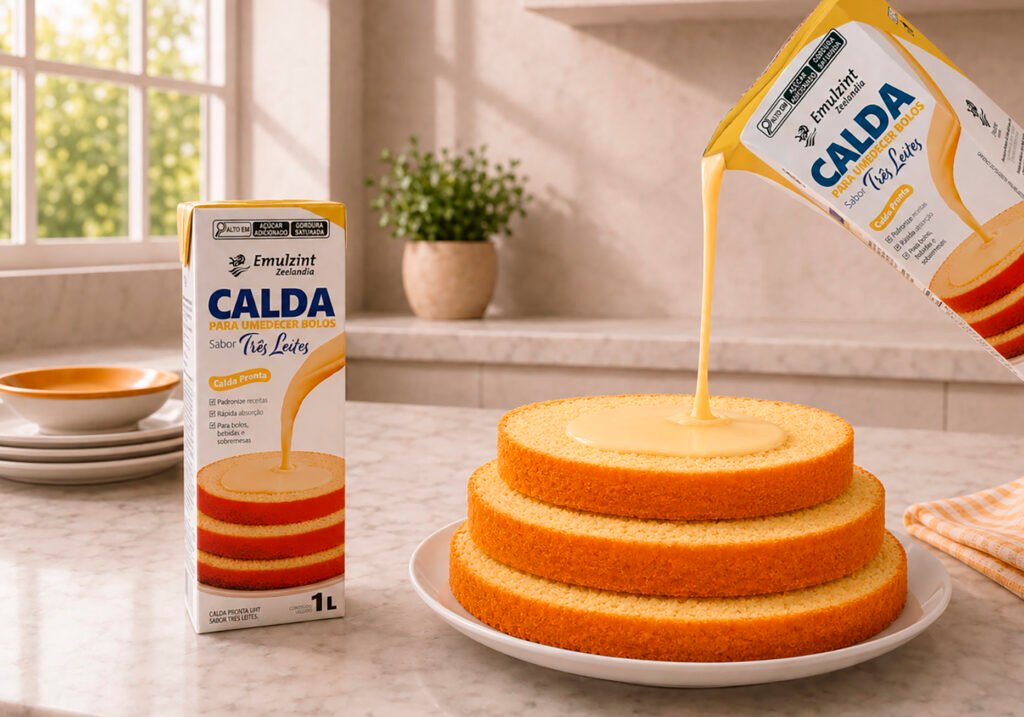 Emulzint lança em 2026 calda Três Leites para confeitaria
